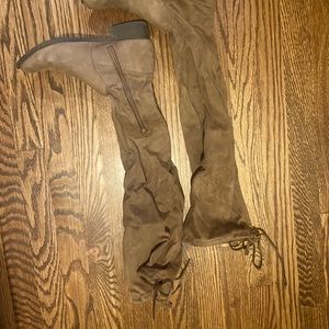 American eagle suede over the knee boots